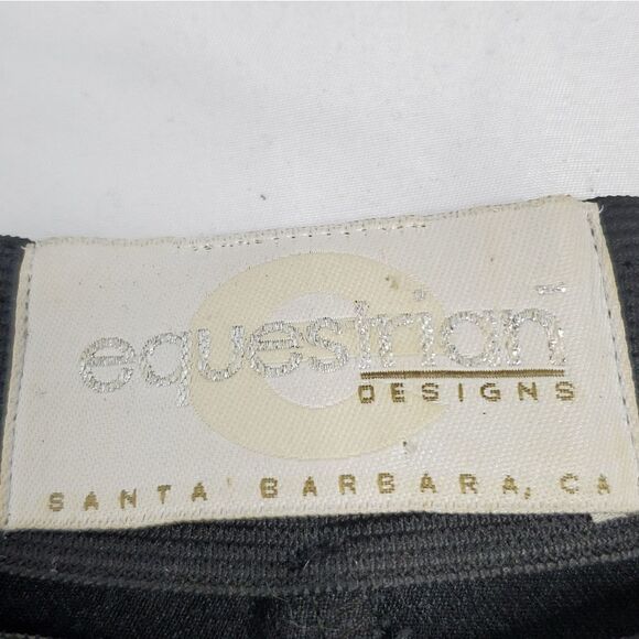 VINTAGE 90s black Equestrian Designs stretch bootcut riding pant S - Picture 4 of 10